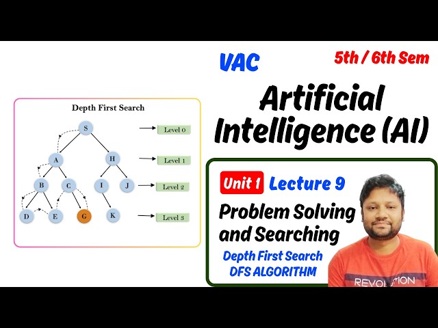 Artificial Intelligence | VAC | 5th/6th Semester | Problem Solving and Searching | DFS | Lecture 9