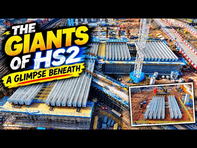 HS2 Birmingham MEGA BEAMS! Incredible Construction Up Close | 4K Drone