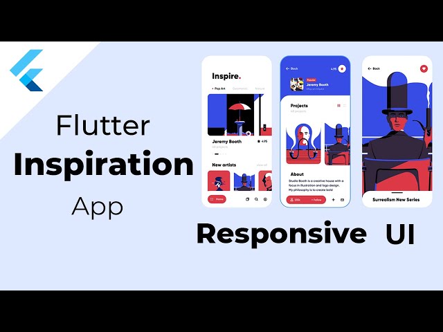 Flutter Inspiration App RESPONSIVE UI - Speed Code