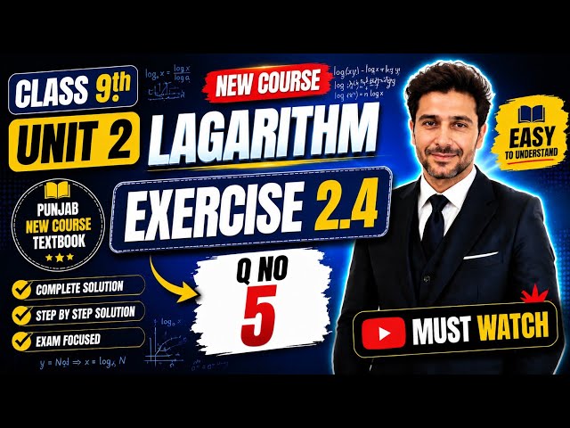 Class 9 Math New Book | Chapter 2 Exercise 2.4. Questions  5. | Step-by-Step Solution