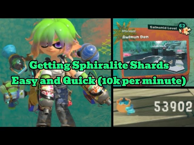 How to get Spirhalite Shards efficiently  [Splatoon Raiders]