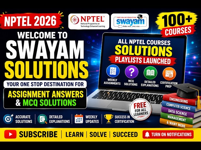 2026 Solutions Playlist Launch 🚀 | Assignment Answers, MCQ Solutions & Certification Preparation
