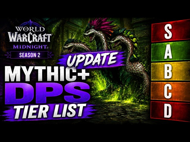 UPDATED Season 2 Mythic+ DPS Tier List | WoW Midnight