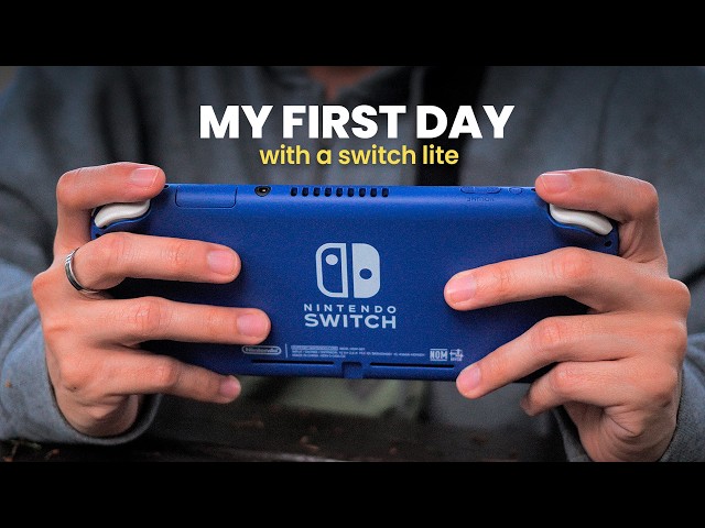 Spending the day with my new (used) Switch Lite | cozy gaming vlog 🍃🎮