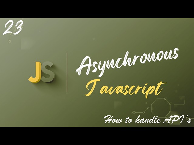 JavaScript Asynchronous Programming In Depth | Promises, Async/Await Mastery 2026 | Upgrade Skill