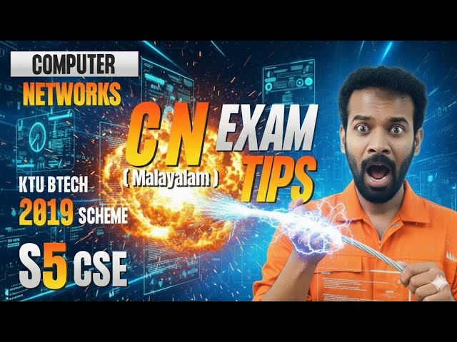 KTU BTECH 2019 SCHEME S5 CSE - Computer Networks | Exam Tips Malayalam | Important Topics