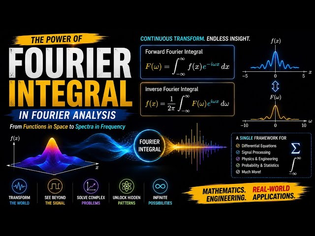 Fourier Integral Explained Visually | The Mathematics Behind the Transform