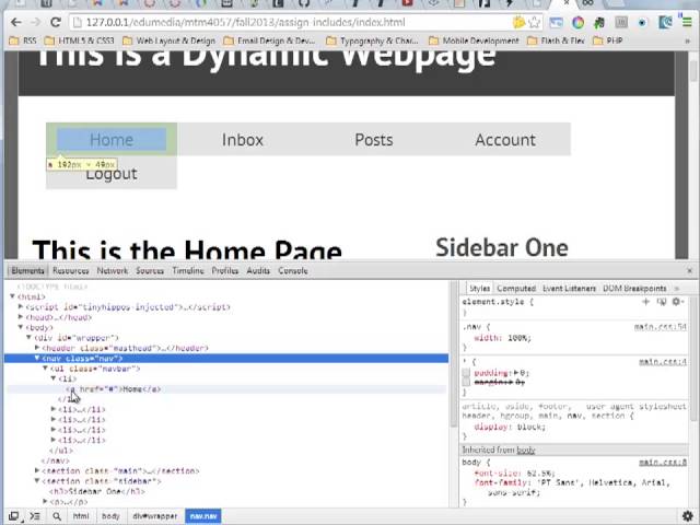 MAD9013 - Chrome Dev Tools