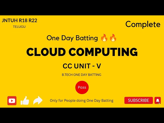 CC UNIT - 5 | EMC, Amazon, Microsoft, Google, IBM, Salesforce, SAP Labs, VMware | JNTUH #r18 #r22