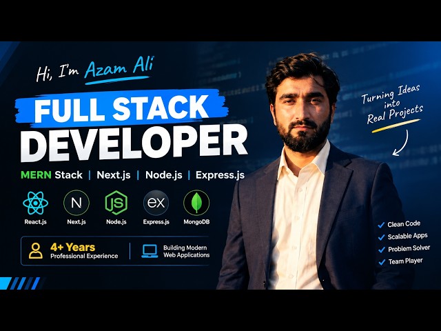 Full Stack MERN Developer | React.js, Next.js, Node.js, Express.js