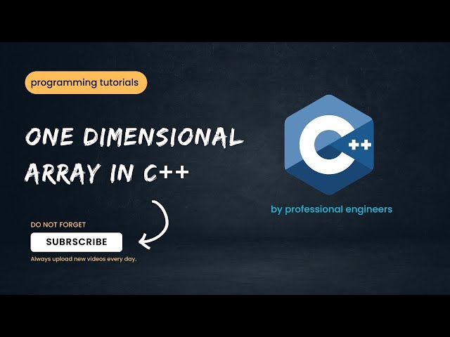 Part 15 - One Dimensional Array in C++ || Urdu /Hindi ||