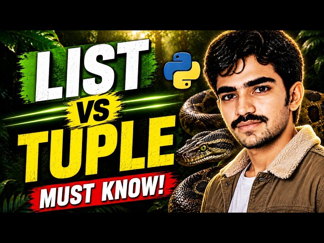 List vs Tuple in Python | What's the Difference? | python crash course for beginners
