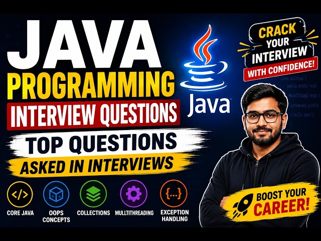 Java Programming Interview Questions & Answers | Top 50 Questions for 2026