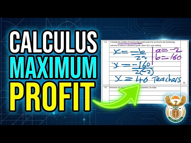 Grade 12 Mathematics | Optimization Exam Question | Calculus & Quadratic Functions (June 2026)