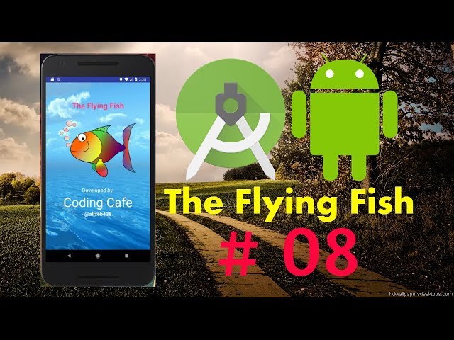 Android Studio Game Tutorial 08 set Score And Yellow Ball - Android Game Development Tutorial