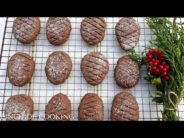 Chocolate Pinecone Cookies - Gluten Free Option In Comments