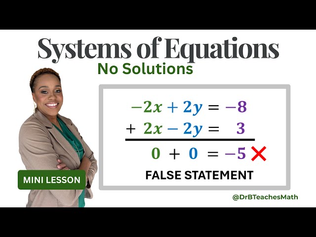 No Solution (Inconsistent Systems) | Mini Lesson - Systems of Equations & Matrices