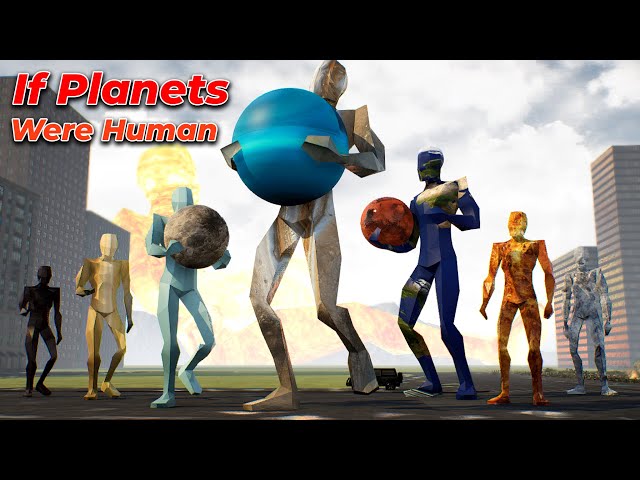 What if Planets were Humans | Planets Size Comparison in first person view