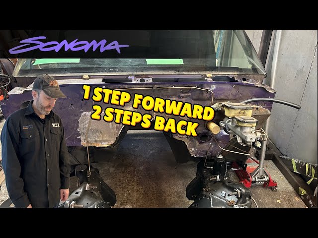 1 STEP FORWARD, 2 STEPS BACK / Bag Cups, Frame, and Firewall / Sonoma S10 Minitruck Build Ep 19
