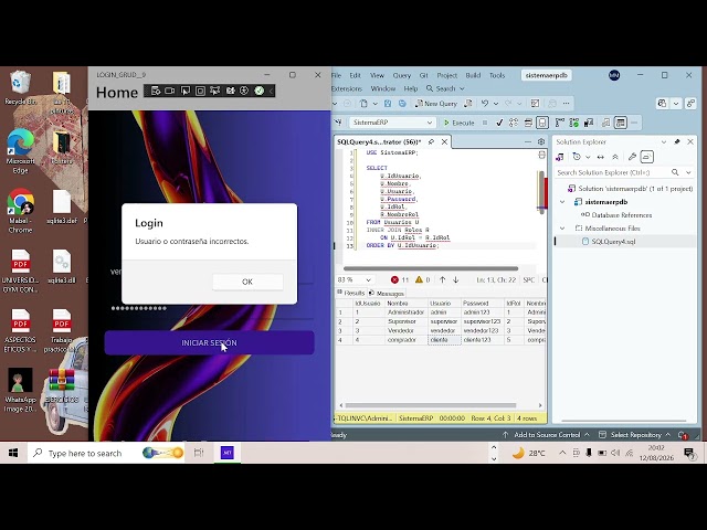 LOGIN CON DIFERENTE USUARIOS(ROLES) Y  BASE DE DATOS EN SQL SERVER (CRUD)PROYECTO#7APPMOVIL.NET MAUI