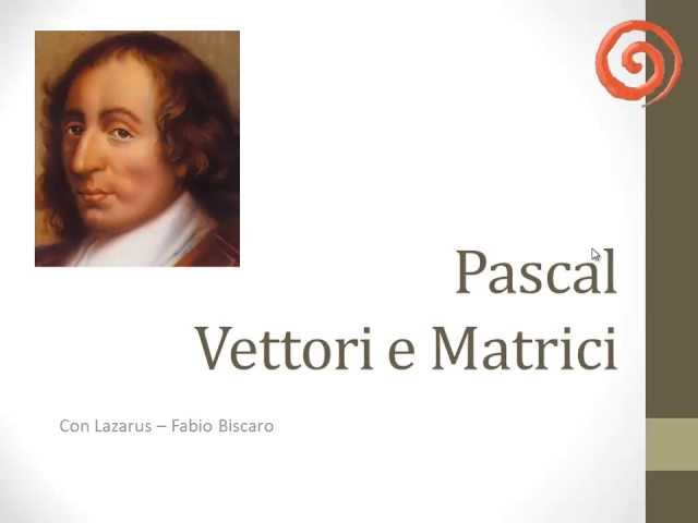 Vettori in Pascal - Programmazione con Lazarus