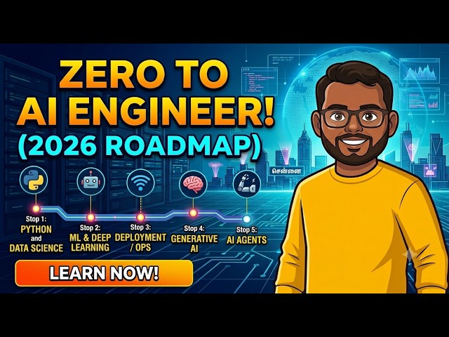 Zero to AI Engineer in 6 Months! (2026 Roadmap + Projects) | in Tamil
