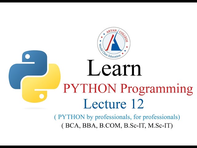 Python Lecture12(If Statement, Ternary Operator)