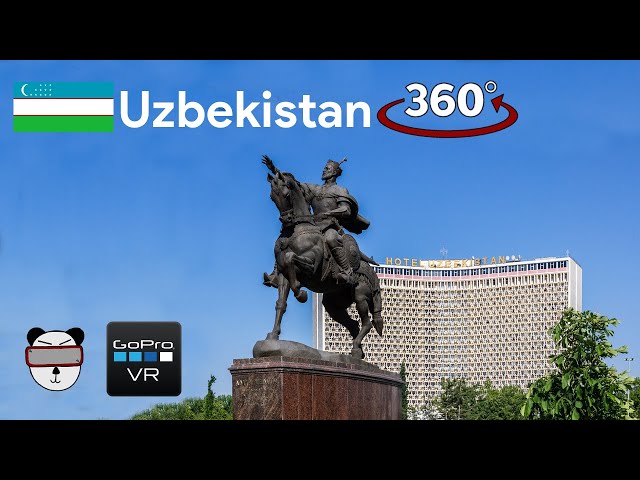 🌍 360° Tamerlan Statue | Tashkent, Uzbekistan 🇺🇿【GoPro VR Travel | 360 Video】