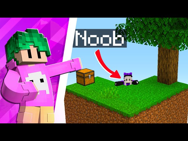 FUI JOGAR SKYBLOCK COM A MINHA AMIGA E OLHA NO DEU!!!