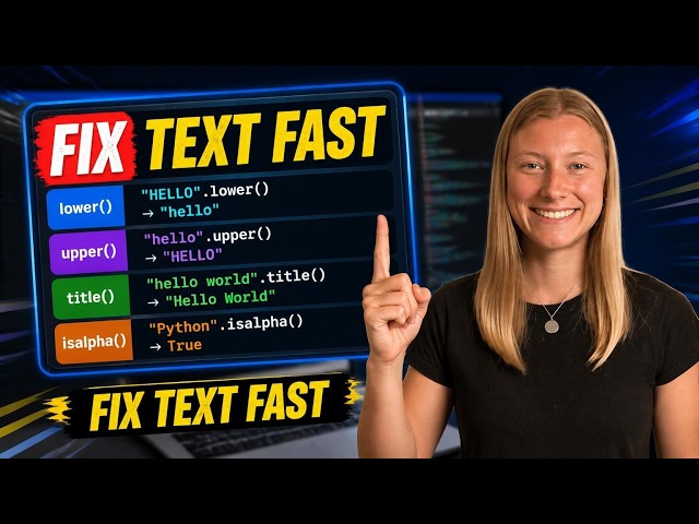 Learn 13 Methods to Transform Text with Examples #python #strings