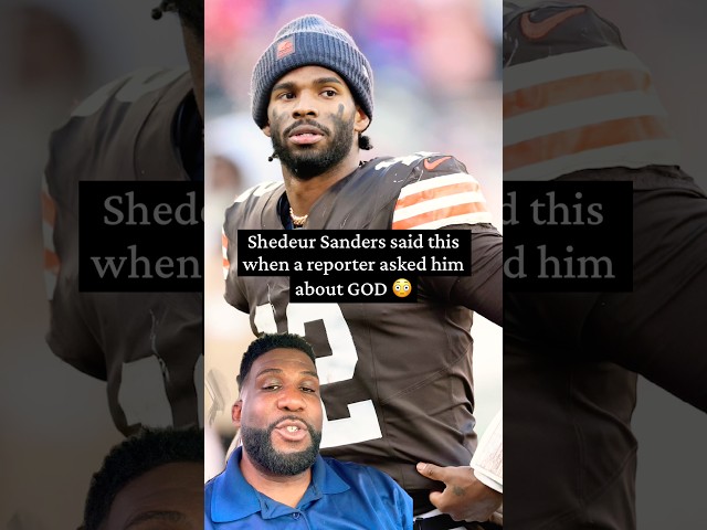 ¡Shedeur Sanders le dijo esto a un reportero sobre Dios! #shedeursanders #nfl #clevelandbrowns #n...