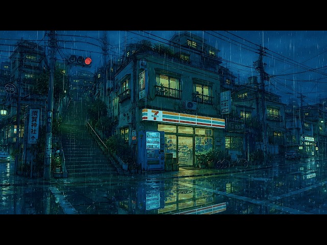 Tokyo Rain Lofi | Calm Focus Music for Work 🏙️