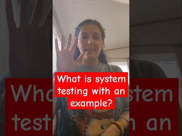 Q: What is system testing with a simple example ? #softwaretesting #testers #systemtesting