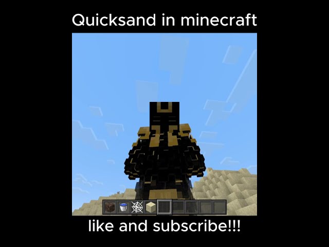 I made real quicksand in minecraft! #minecraft #tutorial