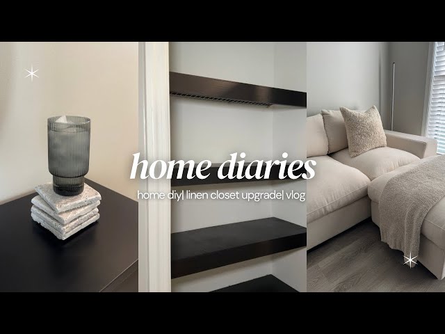 TRYING BUDGET FRIENDLY DIY HOME PROJECTS| LINEN CLOSET REMODEL| NEW HOME