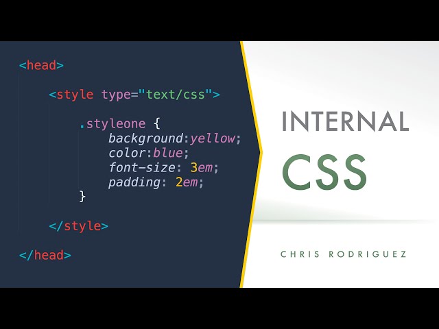 Internal CSS HTML Introduction