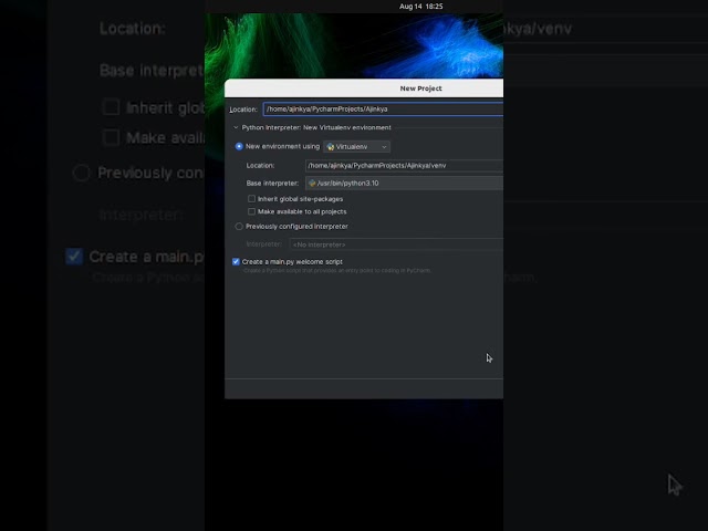 Create a project on Pycharm #coding #pycharm