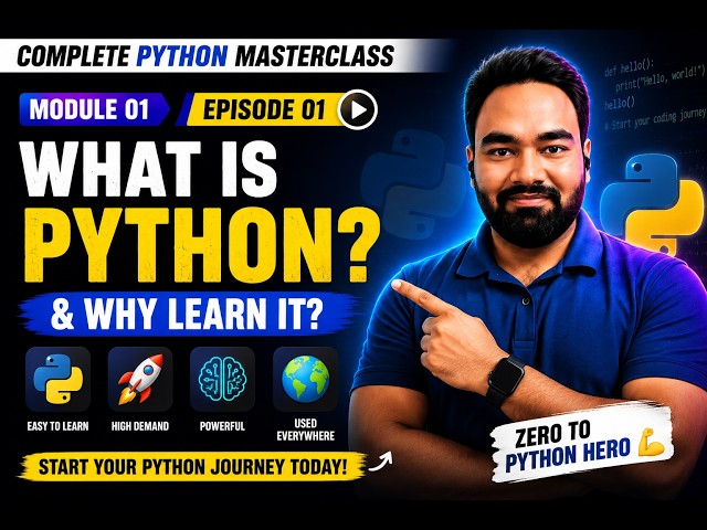 Python Mastery 2026  Episode 1 What is Python & Why Learn It