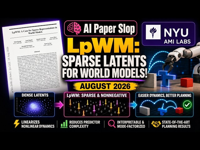 LpWM: A Case for Sparse Representations in World Models (Aug 2026)