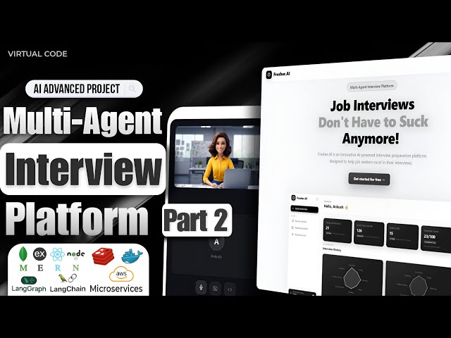Build a Multi-Agent AI Interview Platform 🚀 | Part 2 | MERN,Microservices, LangGraph, Redis & Docker