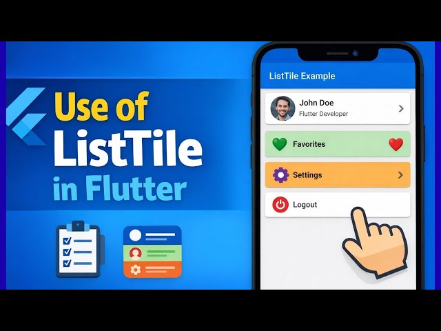 ListTile in Flutter | Complete Beginner Guide
