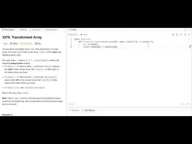 Daily leetcode problem in 3379 python
