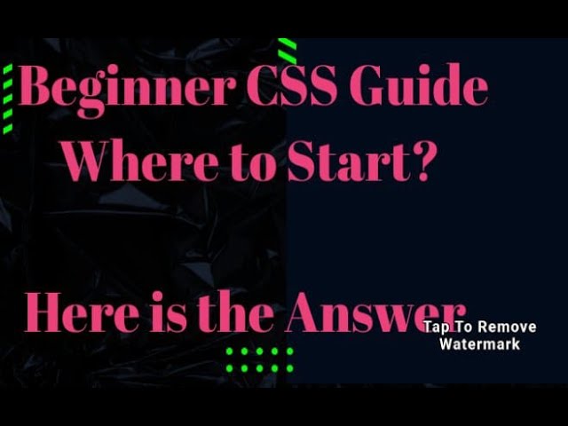 Beginner CSS Exam Guide - Where to Start?