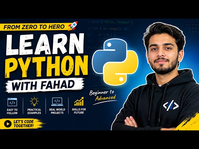 Learn Python with Fahad | Python Programming for Beginners to Advanced