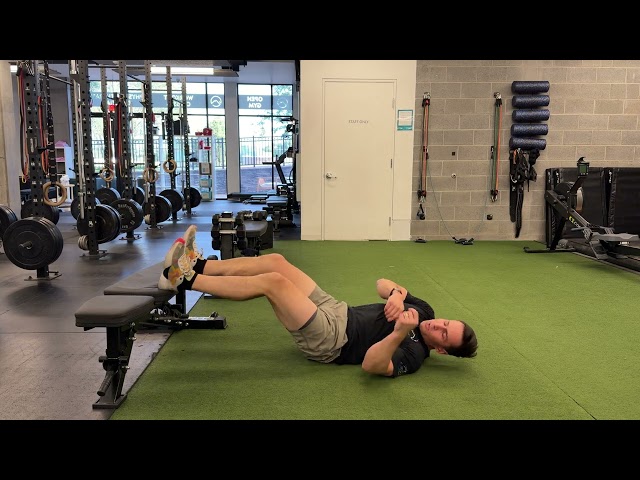 Elevated double leg bridge, hamstring focus