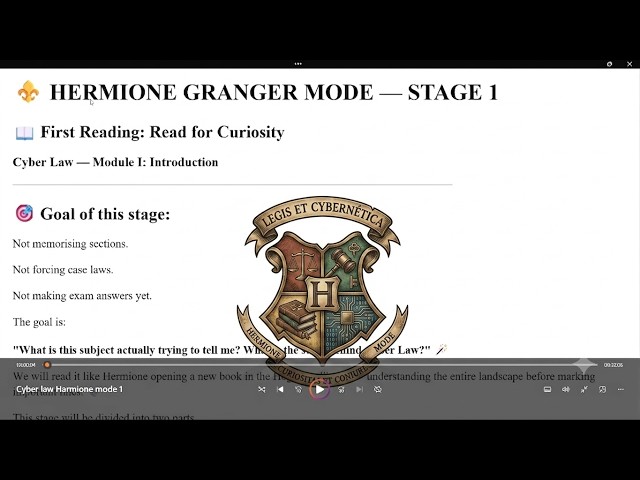 CYBER LAW: The EASIEST Way to Remember Module 1 ⚖️🧠 | BBA LLB | Hermione Study Method