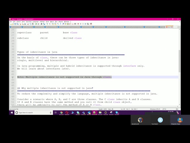 inheritance and aggregation in Java