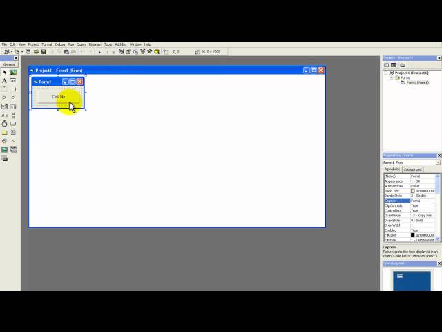 Visual Basic 6.0 - Hello World Program [HD]