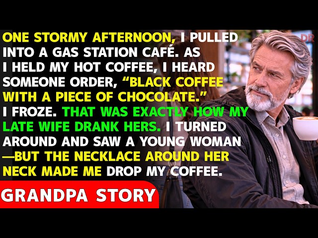 I Stopped for Coffee During a Storm… Then I Heard My Late Wife’s Exact Order. Her Necklace Made Me..