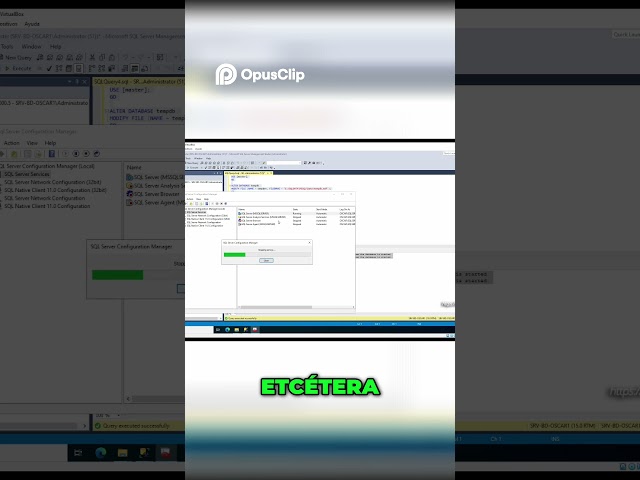 Configuration Manager  Detener la Base de Datos Guía SQL Server #sqlserver #basededatos #dba